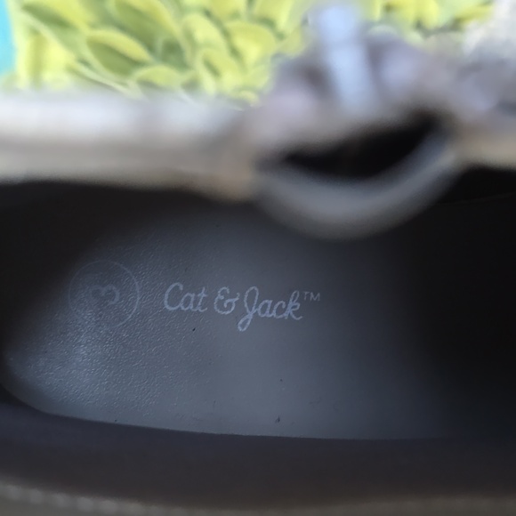 Cat & Jack Snakeskin Ankle Boots - Black and Gray - Picture 4 of 8